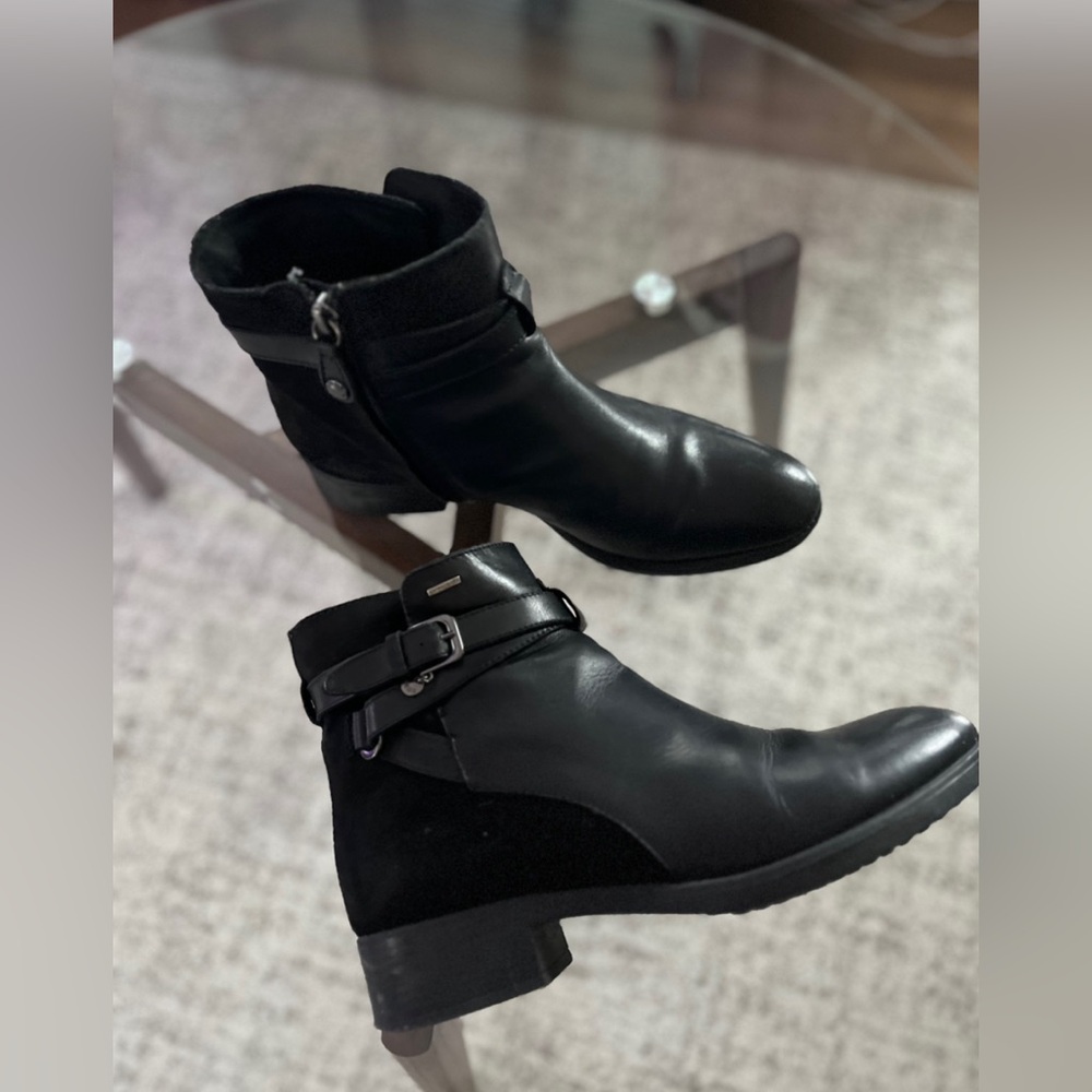 Geox Women's Felicityabx10 Black Business Casual Comfy Waterproof Boots EU 38 - Picture 7 of 15